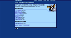 Desktop Screenshot of biography.just-the-swing.com